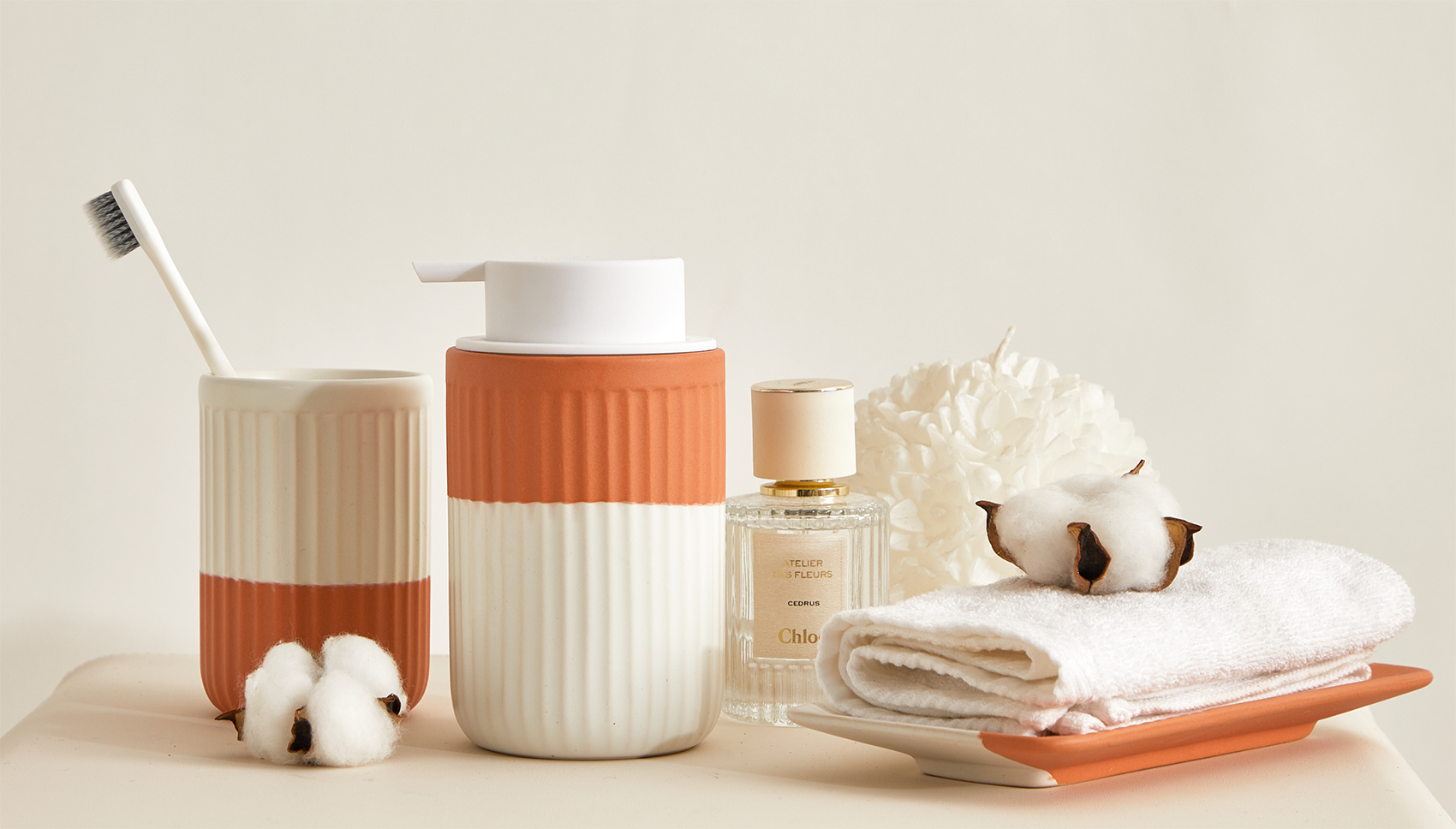 Amazon.com: ABBI NIMO Hand Dipped Terracotta Ceramic Foam Soap
